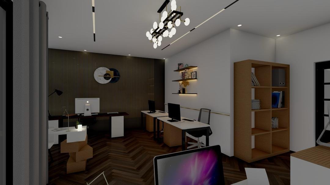 Espace bureaux — baies vitrées